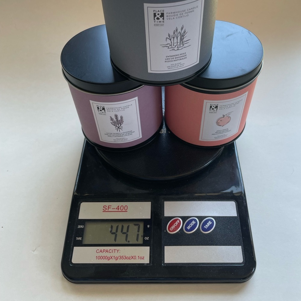 Scented Candle 3 Piece Set - 12oz Farmhouse Tin Place & Time - Picture 7 of 8